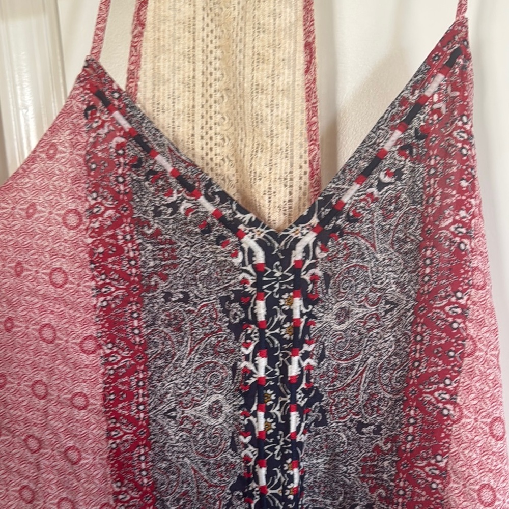 Lucky Brand Pink and Gray Asymmetrical Camisole / C43 - Picture 3 of 4